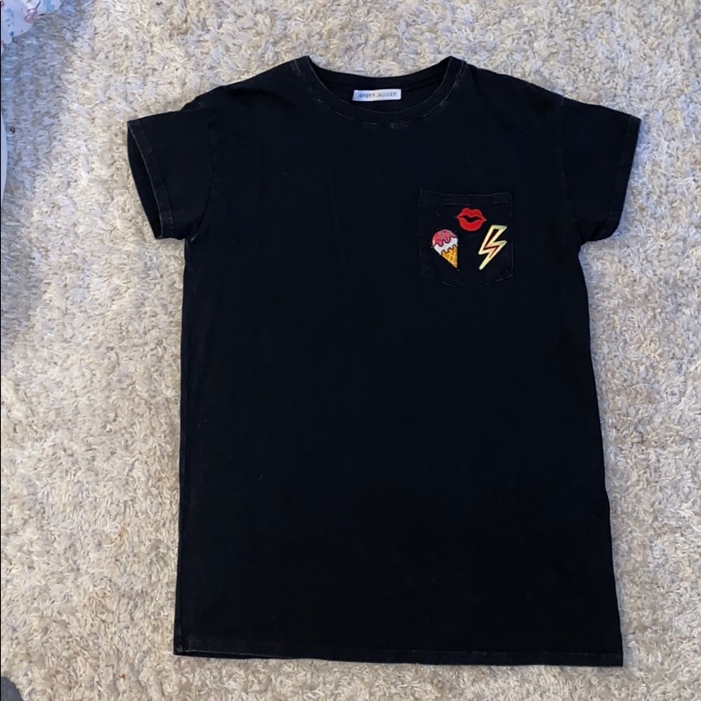 T-Shirt Dress w/ Patches